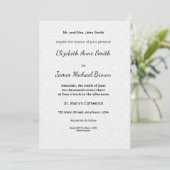 Wedding Invitation Card | Elegant Classic Script Karte (Stehend Vorderseite)