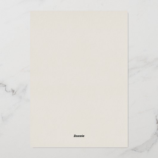 wedding invitation card folieneinladung (Rückseite)