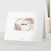 Wedding invitation card karte (Rückseite)