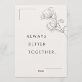 Wedding Invitation Card – Personalized Elegant  Einladung (Rückseite)