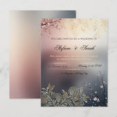 Wedding invitation card  postkarte (Vorne/Hinten)