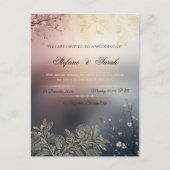 Wedding invitation card  postkarte (Vorderseite)