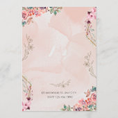 Wedding Invitation Card Programm (Rückseite)