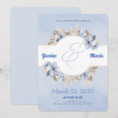 Wedding Invitation Card Save the Date (Vorne/Hinten)