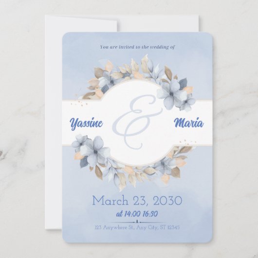 Wedding Invitation Card Save the Date (Vorderseite)