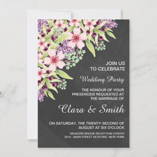 Wedding Invitation Card Template  Einladung (Vorderseite)