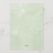 Wedding invitation card with a beige and black cat einladung (Rückseite)