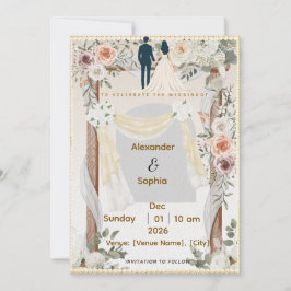 Wedding Invitation | Editable Modern Template Einladung