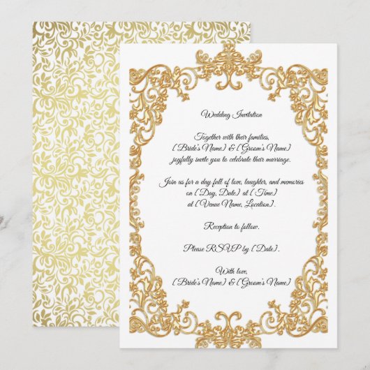 Wedding Invitation Einladung (Vorne/Hinten)