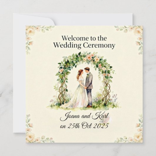 Wedding Invitation Einladung (Vorderseite)