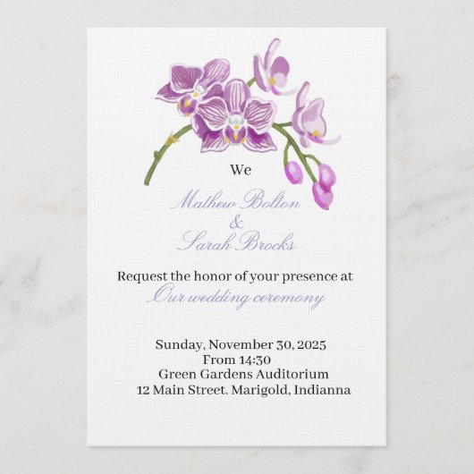 Wedding Invitation Einladung (Vorderseite)