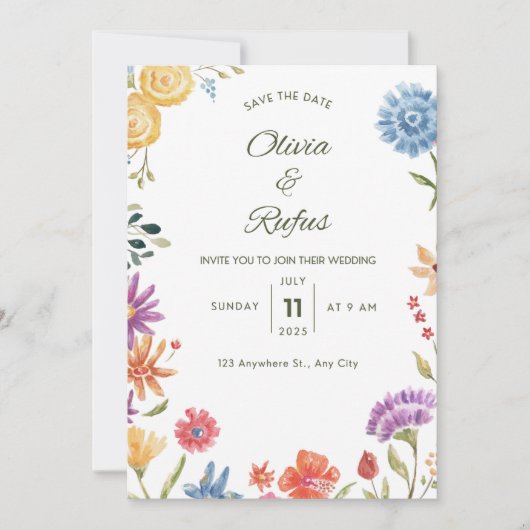  Wedding Invitation Einladung (Vorderseite)