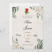 Wedding Invitation Einladung (Vorne/Hinten)