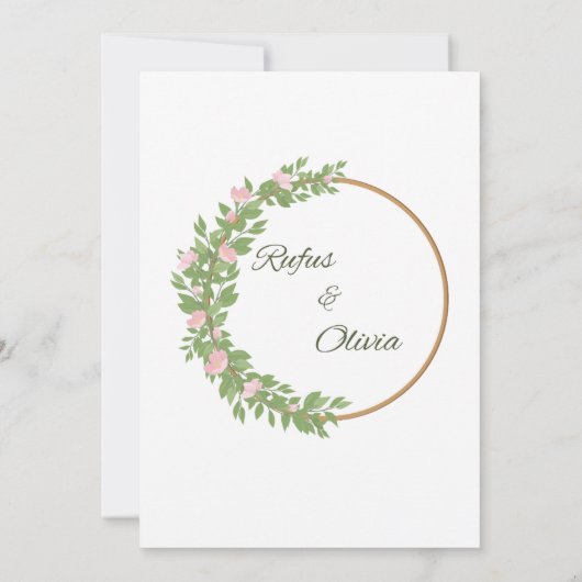 Wedding invitation  einladung (Rückseite)