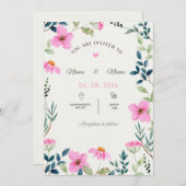  Wedding Invitation Einladung (Vorne/Hinten)