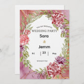 Wedding Invitation Einladung (Vorne/Hinten)