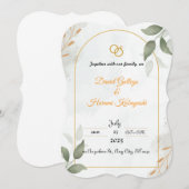 wedding invitation einladung (Vorne/Hinten)