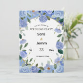 Wedding Invitation Einladung (Stehend Vorderseite)