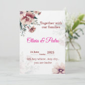 Wedding invitation einladung (Stehend Vorderseite)