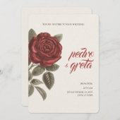 wedding invitation einladung (Vorne/Hinten)