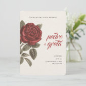 wedding invitation einladung (Stehend Vorderseite)