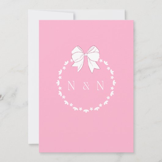 Wedding invitation einladung (Rückseite)