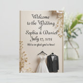 wedding invitation einladung (Stehend Vorderseite)