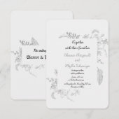 wedding invitation einladung (Vorne/Hinten)