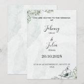 Wedding invitation feiertagskarte (Vorne/Hinten)