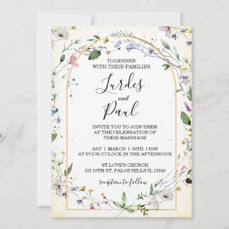  Wedding invitation Floral Arch Einladung