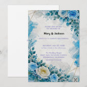 Wedding Invitation Floral Einladung (Vorne/Hinten)