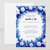 Wedding Invitation Floral Einladung (Vorne/Hinten)