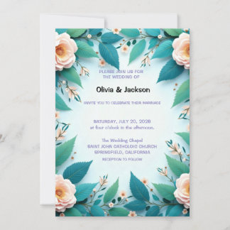 Wedding Invitation Floral Einladung
