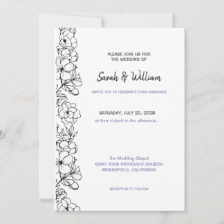 Wedding Invitation Floral Einladung