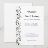 Wedding Invitation Floral Einladung (Vorne/Hinten)