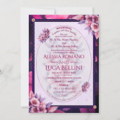 Wedding Invitation Floral Elegant Minimalist Einladung (Vorderseite)