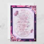Wedding Invitation Floral Elegant Minimalist Einladung (Rückseite)