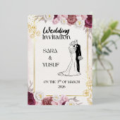Wedding Invitation Folieneinladung (Stehend vorne)