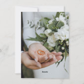 Wedding invitation for you feiertagskarte (Rückseite)