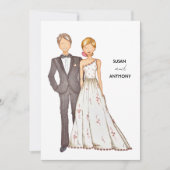 Wedding invitation, hand drawn illustration. einladung (Vorderseite)