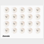 Wedding Invitation Initial Stickers (Blatt)