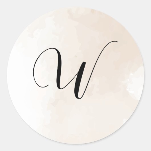 Wedding Invitation Initial Stickers (Vorderseite)