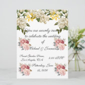 Wedding Invitation Karte (Stehend Vorderseite)