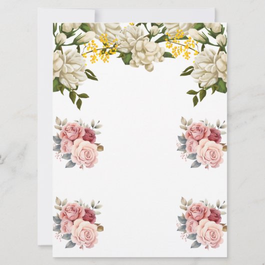 Wedding Invitation Karte (Rückseite)