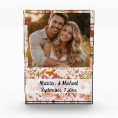 Wedding invitation keepsake photo block (Vorderseite)