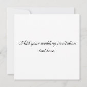 Wedding Invitation Monogram Names Date Pink Damask Einladung (Rückseite)