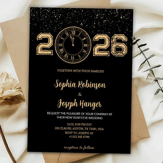 Wedding Invitation new year celebrations  Einladung