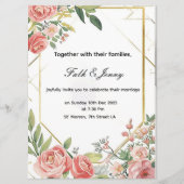 wedding Invitation Programm (Vorderseite)