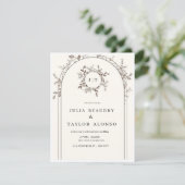 WEDDING INVITATION RSVP KARTE (Stehend Vorderseite)