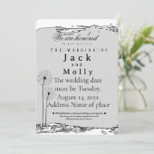 Wedding invitation Simplicity that speaks of luxry Einladung (Stehend Vorderseite)